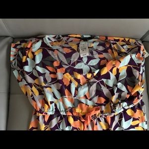 Multicolor bathing suit coverup